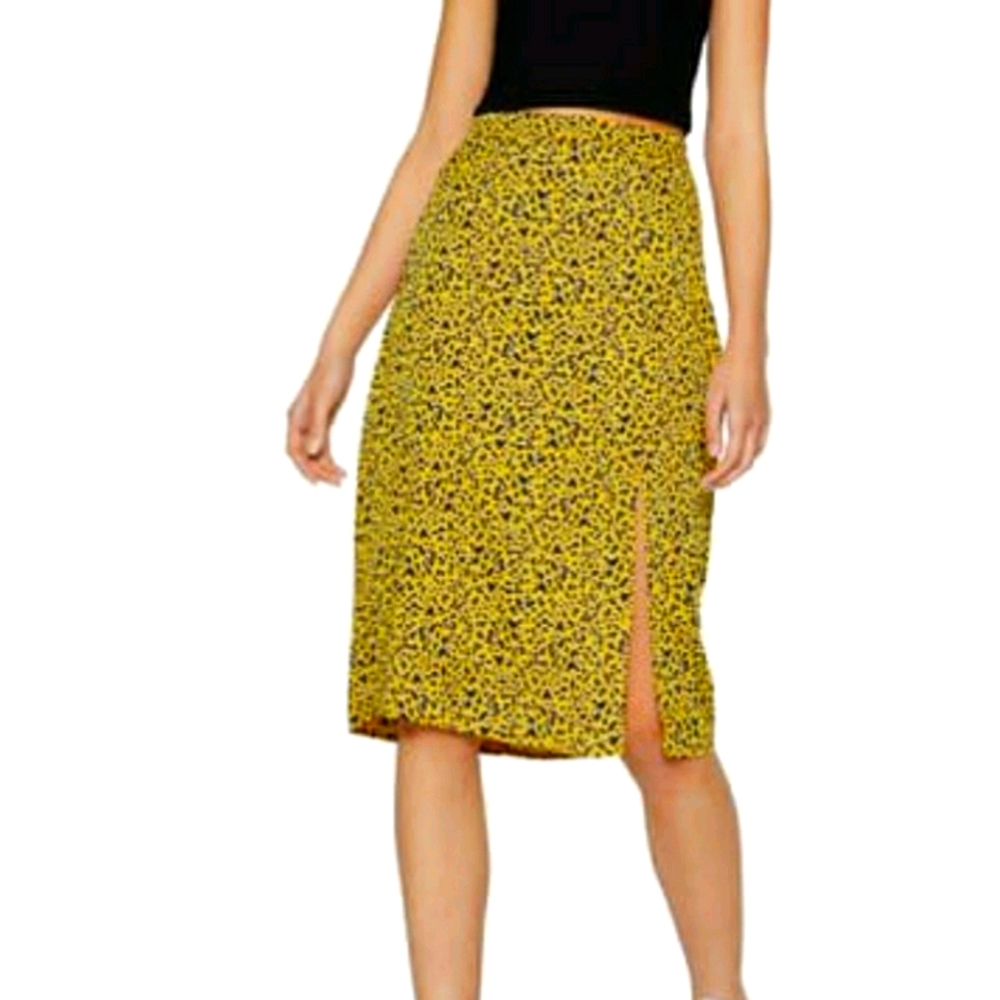 bcbg slit skirt